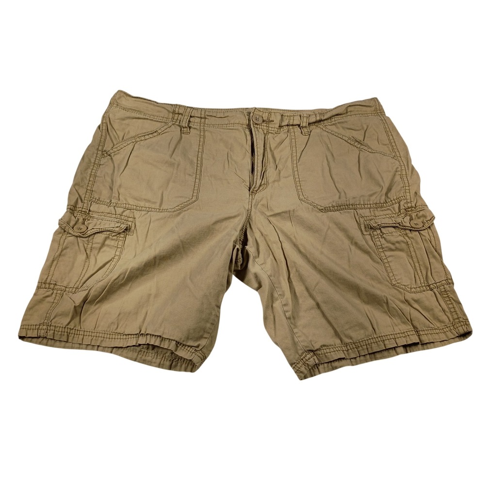 Faded Glory Cargo Shorts Women 16 Tan KhakiUtility Cotton